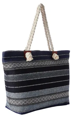 Immagine prodotto di DonDon: grande borsa da spiaggia shopper con cerniera
