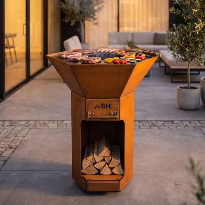 Image de Barbecue ASH Core Plancha en acier Corten