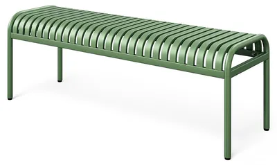 Produktbild von di volio Gartenbank BAISO - Metallbank für Terrasse & Garten, 130 cm, wetterfest grün