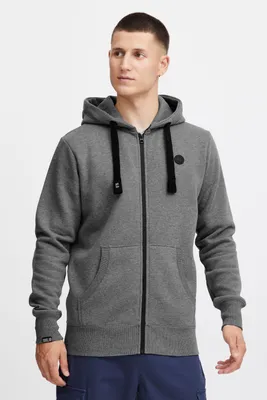 Produktbild von SOLID SDBene Herren Sweatjacke Kapuzenjacke Zip Hoodie mit Kapuze Reißverschluss Kängurutasche Baumwollmischung Regular fit