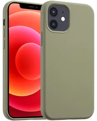 Imagen del producto de Funda de silicona lí­quida con MagSafe para Apple iPhone 12 (Pro) - Cooper Green