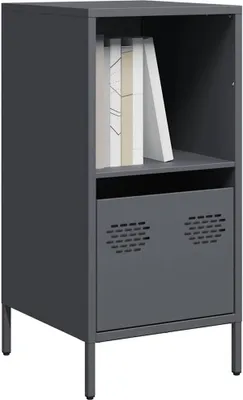 Productafbeelding van vidaXL Dressoir, antraciet, 35x39x73,5 cm, koudgewalst staal