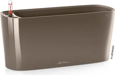 Obrázek produktu pro Lechuza Samozavlažovací truhlík Delta Premium 10 cm, hnědá (taupe)