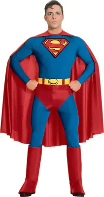 Produktbild von Rubie's 888001 Offizielles Superman Deluxe Herrenkostüm, L