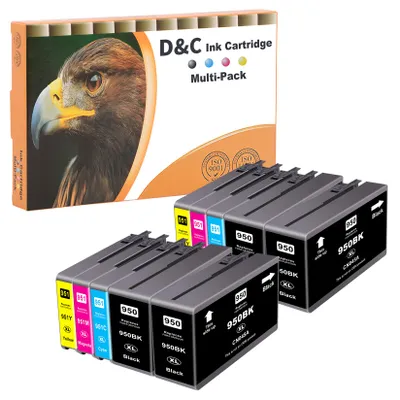 Produktbild von D&C 10x 950XL 951XL Druckerpatronen für HP 950 XL 951XL Patronen Kompatible für HP Officejet Pro 8620 8600 8610 8615 8630 8100 8640 8660 251dw 276DW