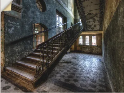 Produktbild von ARTland Wandbild, selbstklebend Lost Place - Treppen Größe: 60x45 cm