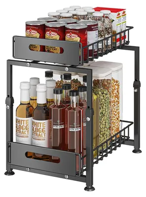 Immagine prodotto di Organizzatore sottolavello - Scaffale da cucina estraibile a 2 livelli