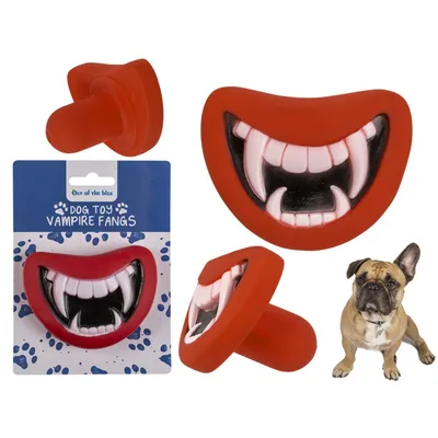 Produktbild von Hunde-Spielzeug, Vampirzähne, ca. 9 x 7 cm