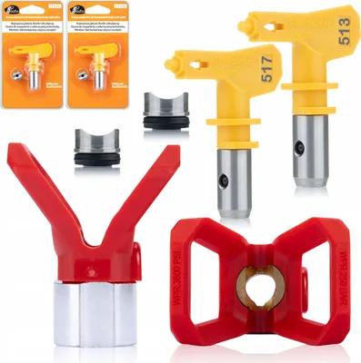 Obrázek produktu pro Rosfix Kryt trysky pro malovací agregát + Malovací Tryska Rosfix Ultra Spray Model 513 + Model 517