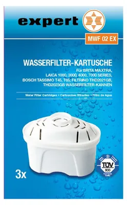 Produktbild von Expert MWF 02 EX, Wasserfilter, Weiß, 150 l, 3 Stück(e)