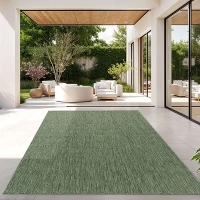 Produktbild von TT Home Teppich Für Outdoor Küchenteppich Balkon Terrasse Unifarbenes Design Modern Größe 200x280 cm