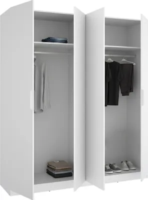 Immagine prodotto di Holder - Guardaroba Grande, 51x204h cm Bianco, 2 Ripiani