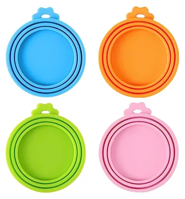 Immagine prodotto di Set di 4 coperchi in silicone per barattoli