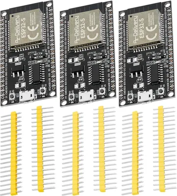 Produktbild von AZ-Delivery Mikrocontroller ESP32S Dev Kit C unverlötet NodeMCU Module WLAN WiFi Development Board mit CH340 und kompatibel mit Arduino, 3x Set