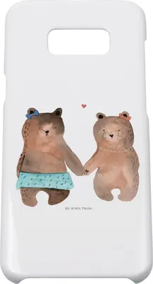 Produktbild von Mr. & Mrs. Panda Samsung Galaxy S8 plus Handyhülle  Bär Freundin - Weiß - Geschenk, Beste Freund Liebe Liebesbeweis Verliebt Kumpel Kumpeliene, Handy Case, Teddy, Hülle