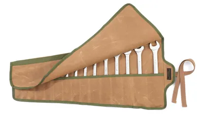Werkzeug-Rolltasche, 16 oz Canvas, 68x31 cm, Khaki