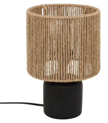Produktbild von Atmosphera createur d'interieur - Tischlampe koby schwarz h24cm