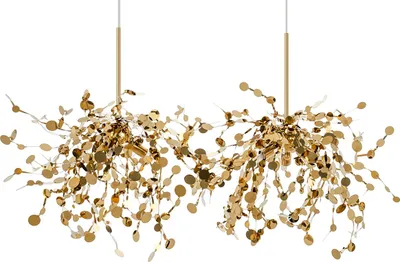 Zdjęcie produktu dla MOOSEE Lampa wisząca MONETE złota -  metal