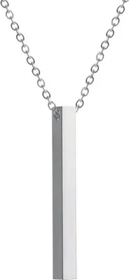 Produktbild von Elegante Mallet Halskette aus Silber - Minimalistischer Schmuck für jeden Tag KP33494