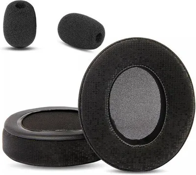 Productafbeelding van Oorkussens compatibel met Corsair HS35 en HS45 gamingheadset, vervangende kussens van eiwitleer