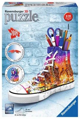 Produktbild von Ravensburger 3D-Puzzle Sneaker - Skyline, dreidimensionales Puzzle, 108 Teile, 11152
