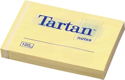 Produktbild von Tartan Notes Haftnotizen 102 x 76 mm hellgelb 12 Blöcke á 100 Blatt