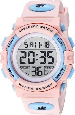 Produktbild von Digital Uhren für Kinder Jungen - 50 M Wasserdicht Sports Outdoor Silikon Armbanduhr mit Wecker/Stoppuhr/LED-Licht/Stoßfest/Datum,Elektronische