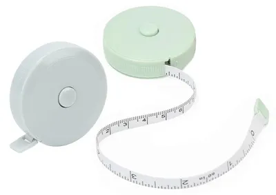 Maßband 150 cm, 2 Stück, einziehbar, für Körpermaße und Nähen