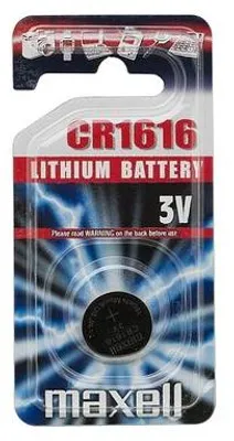 Obrázok produktu pre Maxell CR1616, Batéria na jedno použitie, CR1616, Lithium-Manganese Dioxide (LiMnO2), 3 V, 1 kusov, 55 mAh