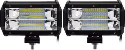Produktbild von Greenmigo 2X 72W LED Scheinwerfer Arbeitsscheinwerfer Off-Road Bar Fernlicht 12V 24V Lampen IP67 Wasserdicht Zusatzscheinwerfer Flutlicht für Auto