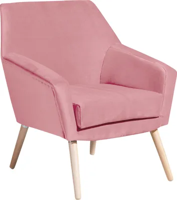Produktbild von Max Winzer Sessel Alegro - Samtvelours rosé - Maße: 67 x 71 x 81 cm