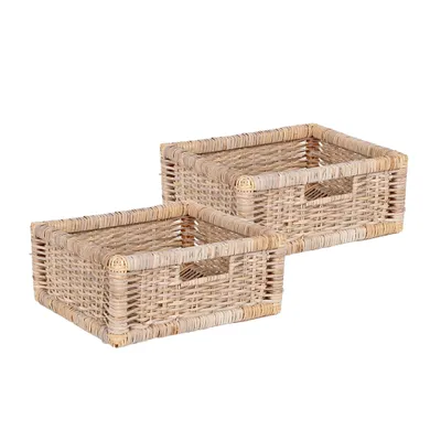 Produktbild von 2er Set Rattan Korb CESTA-Small Natural