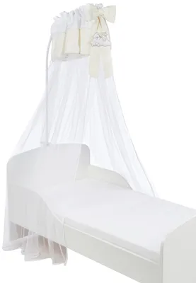 Produktbild von Tüll-Himmelbett für Kinderbett mit Gestell