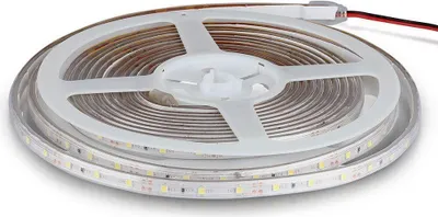 Produktbild von V-TAC LED-Streifenleuchte - IP65 Wasserdicht - 5W- 6500K - Preis/1m (5m Rolle)