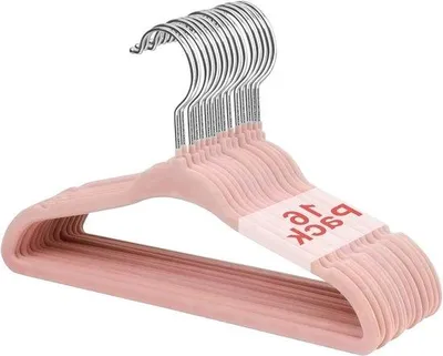 Obrázek produktu pro Růžové protiskluzové ramínka na šaty, 28 cm