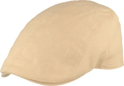 Unfarbene Schiebermütze aus 100% Hanf von Hut-Breiter in beige