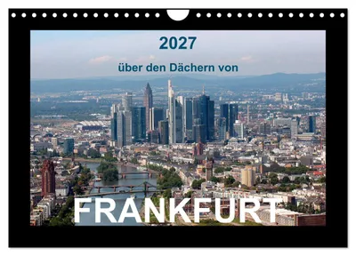 Produktbild von über den Dächern von FRANKFURT (Wandkalender 2027 DIN A4 quer), CALVENDO Monatskalender