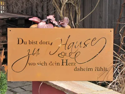 Produktbild von Edelrost Gedichttafel "Heimat"