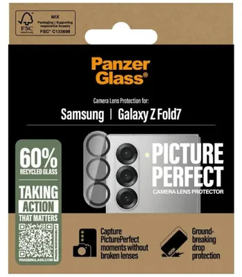 Produktbild von PanzerGlass ® PicturePerfect Camera Lens Protector Samsung Galaxy Z Fold7, Samsung, Samsung - Galaxy Z Fold7, Trockene Anwendung, Kratzresistent, Schockresistent, Transparent, 1 Stück(e)