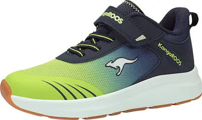Produktbild von KangaROOS Kinder-Sportschuhe-Indoorschuhe-Hallenschuhe KB-Rida EV Blau-Gelb-Weiß, Farbe:blau, EU Größe:33