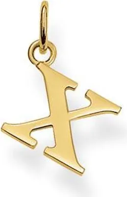 Produktbild von Thomas Sabo PE611-413-12 Ketten-Anhänger Buchstabe X Silber Gelbgold