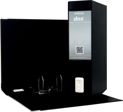 Produktbild von Rexel Dox 2 Aktenordner schwarz, Foolscap, Schwarz, 8 cm, 290 mm, 85 mm, 350 mm