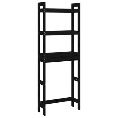 Obrázok produktu pre Toaletný stojan čierny 63x26x171 cm masívna borovica