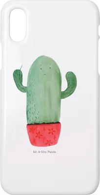 Produktbild von Mr. & Mrs. Panda Iphone 10 Handyhülle Kaktus Wut - Weiß - Geschenk, Büro, Kakteen, Handy, Kollege, Handycover, Cover, X, Chefin, ärgern