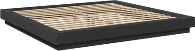 Produktbild von Bettgestell mit LED Schwarz 180x200 cm Holzwerkstoff