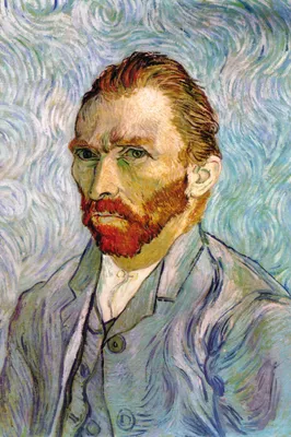 Produktbild von Vincent Van Gogh Kunstdruck Bild - Selbstbildnis, 1889 (120 x 80 cm)