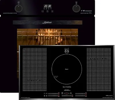 Immagine prodotto di Kaiser elettrodomestici da cucina Set piano cottura a induzione EH 6367 Forno elettrico, autosufficiente, 79L+KCT 97 FI La Perle piano cottura a induzione 90cm
