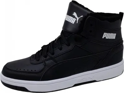 Image de Baskets Puma Rebound Joy Fur noires