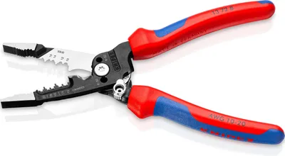 Image de Knipex Wire Stripper Pince d'électricien multifonctions Poignée avec gaines multi-composants - 13728