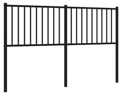 Produktbild von vidaXL Ersatz-Kopfteil Metall Schwarz 160 cm